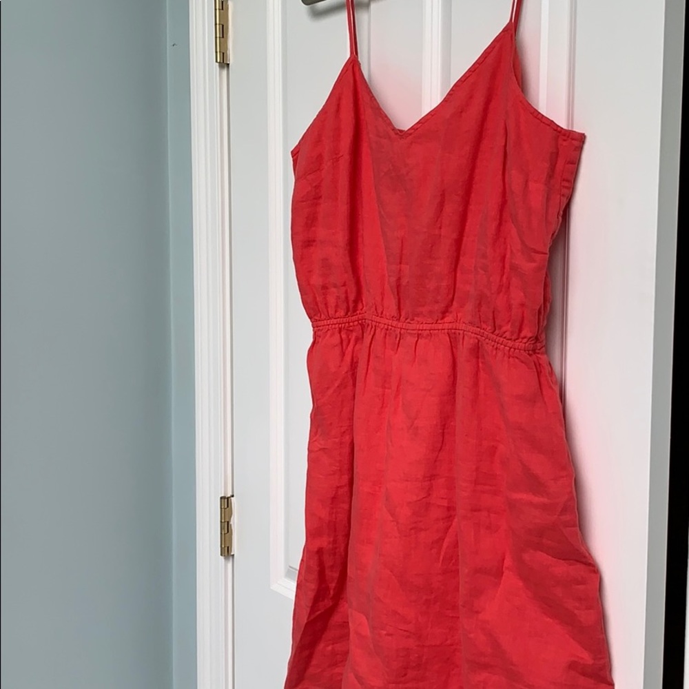 NWT J Crew Factory Bright Coral Dress, Size XL